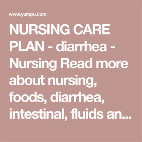 Nursing Care Plan For Diarrhea Nursing Care Plan Assessment My Xxx Hot Girl