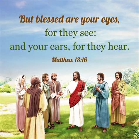 Blessed Are Your Eyes — Matthew 1316 Bible Verses By Topic