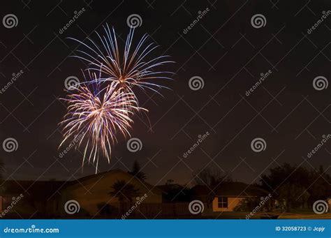 Homes Fireworks Background Stock Photos Free And Royalty Free Stock