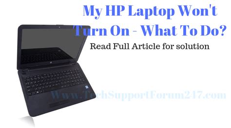 My Hp Laptop Wont Turn On What To Do Laptop Wont Turn On Hp