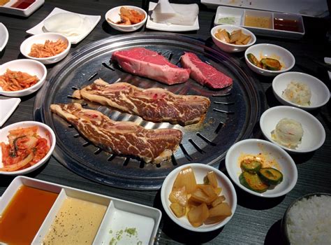 Pour the marinade over the beef, add the thinly sliced onion, then mix to coat evenly. Prime sirloin, galbi, and banchan. Yum! - Yelp