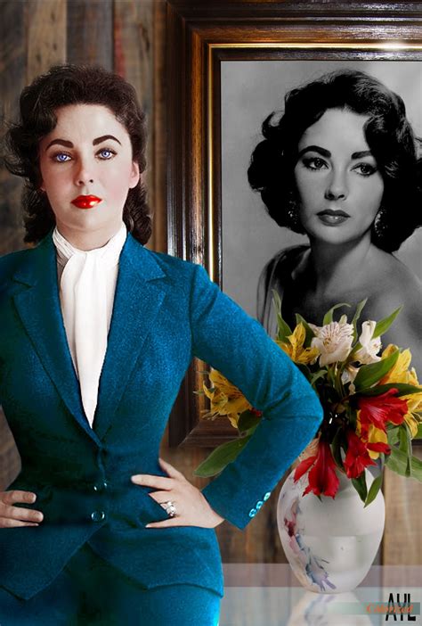 colors for a bygone era elizabeth taylor 1932 2011 colorized in a 1958 photo