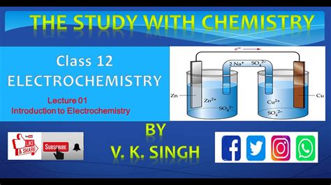 Class 12 Lecture 01 Introduction To Electrochemistry Youtube