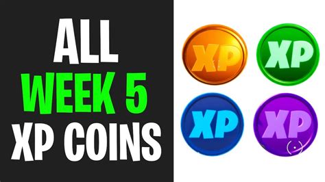 All Week 5 Xp Coins Locations Fortnite Chapter 2 Season 4 Youtube
