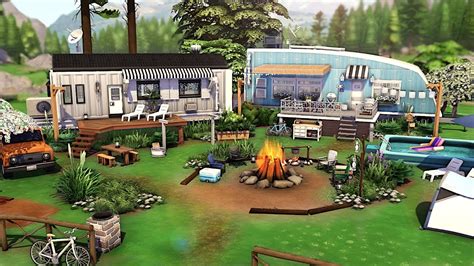 Campground ⛺🌲 The Sims 4 Speed Build No Cc Youtube