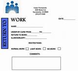 Free Printable Fake Doctors Note For Work
