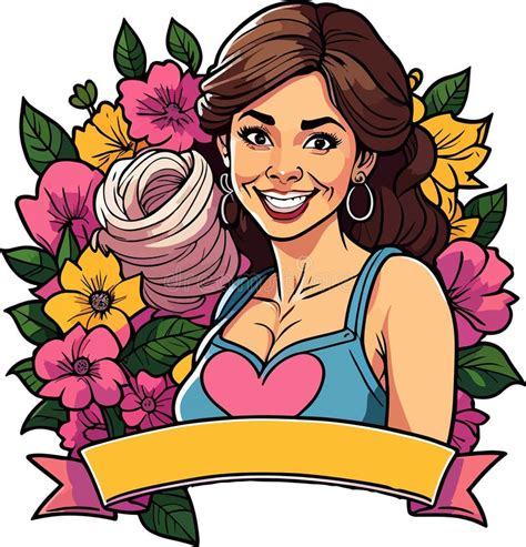 extraordinary and cuteness mother day art vector stock vector illustration of background girl