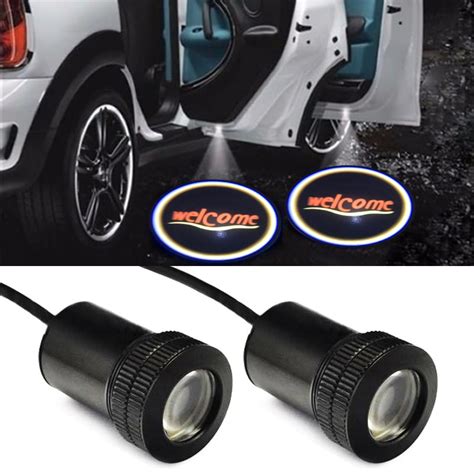 2pcs Universal Car Led Door Welcome Logo Laser Projector Ghost Shadow