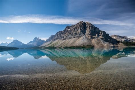Lago Bow Parque Nacional Banff Alberta Canadá Foto Premium