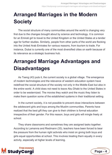 Disadvantages And Advantages Of Arranged Marriage Free Essay Example