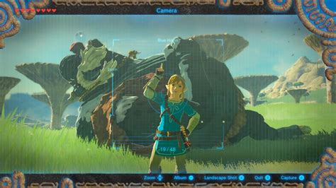 Breath Of The Wild Screenshot Shows Link Posing For The Camera