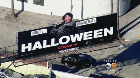 Weho ‘halloween Billboard Altered To Take Shot At Maxine Waters Youtube