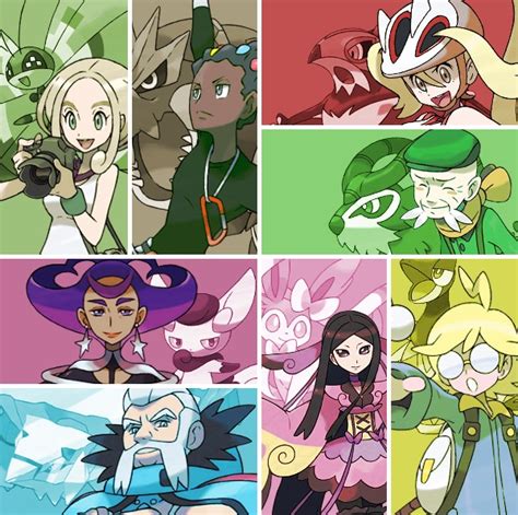 Image Kalos Gym Leaders With Signature Pokemon Heroes Wiki