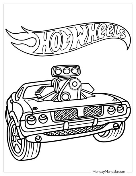 Hot Wheels Coloring Page Hot Wheels Coloring Pages Ho Vrogue Co