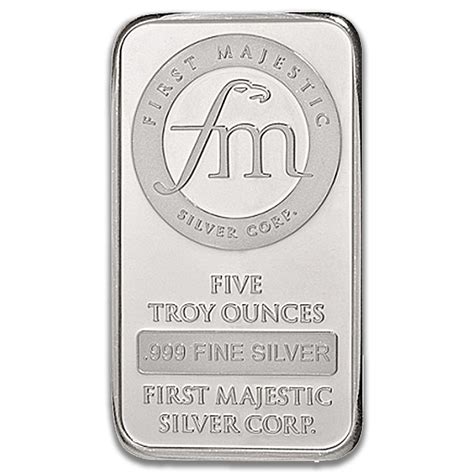 First Majestic Silver Bar 5 Oz