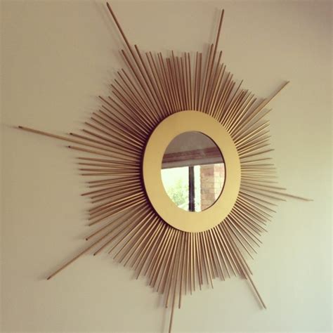 Diy Sunburst Mirror Weekend Craft Project Redagape Style And Design Old