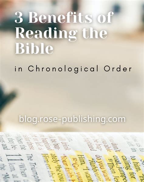 3 Benefits Of Reading The Bible In Chronological Order Chronology Of