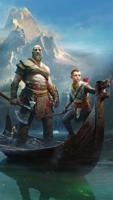 The leviathan axe a new main weapon with new abilities retain the defining spirit of god of war while presenting a vision of violent conflict that forges new ground in the genre. 720x1280 God Of War 4 2018 Moto G,X Xperia Z1,Z3 Compact ...