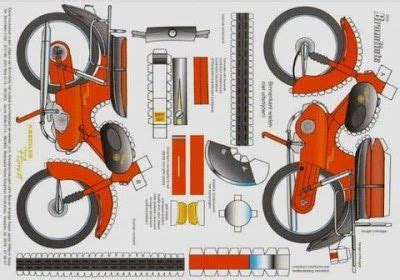 Über perez rivas putz gmbh & co. J. Ossorio Papercraft: Papercraft recortable de una moto ...