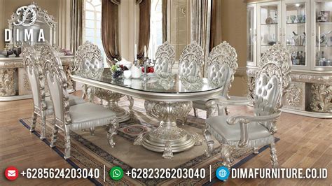 Termewah Meja Makan Mewah Luxury Classic Mebel Jepara Elegant Style MM 0765