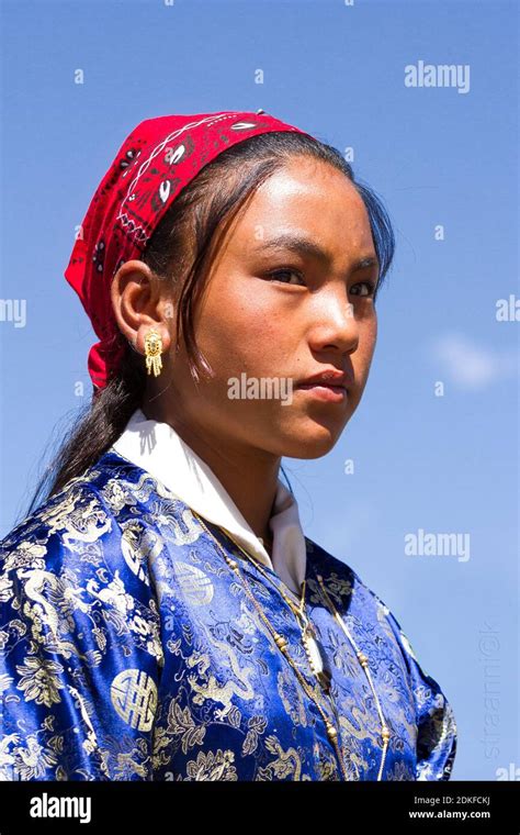 Leh Jammu And Kashmir India Sep 01 2012 Charming Ladakhi Girl