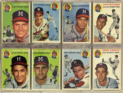 Lot Detail 1950s 1960s Milwaukee Braves Trading Cards And Photos