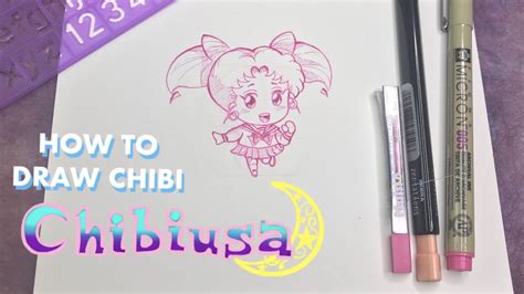 How To Draw Chibi Chibiusa Sailor Mini Moon Youtube