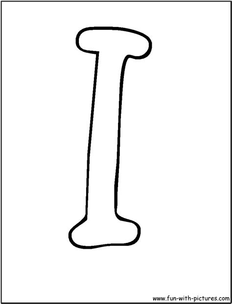 Printable bubble letters and numbers have a myriad of users for both kids and adults. Bubble Letters I Coloring Page