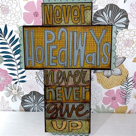Demdaco Wall Decor New Cross Demdaco Never Give Up Cross This Thing