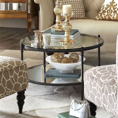 30+ Unique Glass Coffee Table Design Ideas | Round coffee table decor