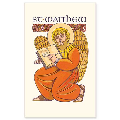 St Matthew Symbol Holy Card