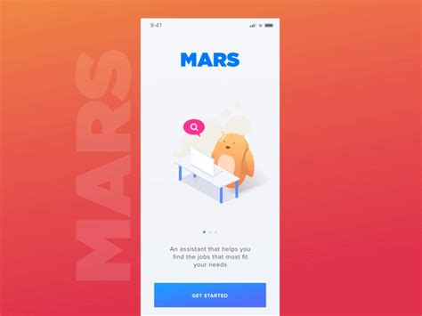 Mars Welcome Screen By Minh Pham Onboarding App Iphone App Design