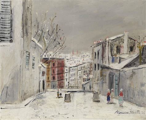 Maurice Utrillo 1883 1955 Maison De Mimi Pinson Rue Du Mont Cenis