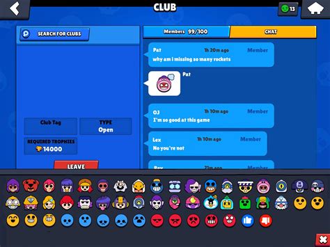 Idea Use Pins In The Club Chat Hope You Like It Brawlstars