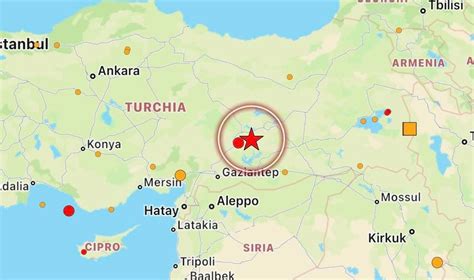 Forte Scossa Di Terremoto Nel Sud Est Della Turchia Epicentro Nella