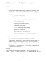 We then use that evidence to form or change what we. BSBWHS302 Formative Assessment- Antonio Ha feedback.docx - BSBWHS302 Apply knowledge of WHS ...