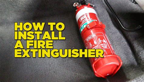 How To Install A Fire Extinguisher In Your Car Youtube