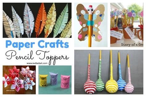 Pencil Topper Craft Ideas Red Ted Arts Blog