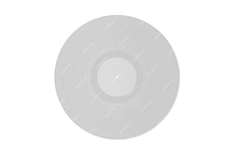 Premium Photo A White Vinyl Record With A White Background