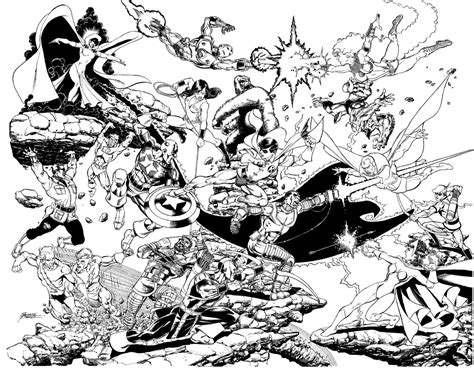 Teen Titans Vs Avengers George Perez In Brian Cs Original Art