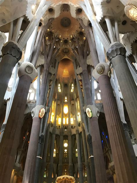 Inside the Sagrada Família in Barcelona, Spain. : pics