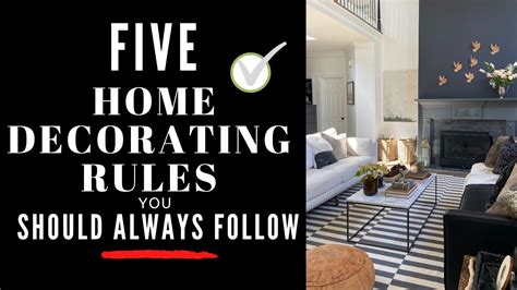 5 Decorating Rules You Should Always Follow Youtube
