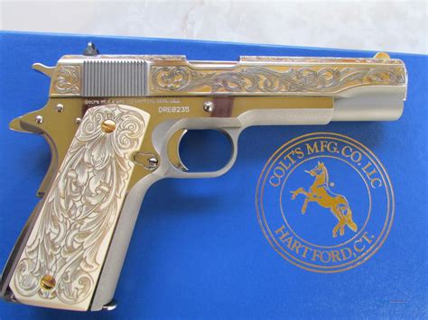 Colt 1911 Engraved Gold Filled Spec For Sale At