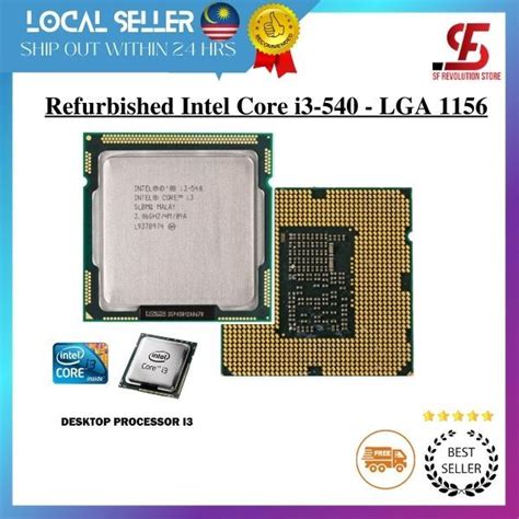 Intel Core I3 540 4m 306 Ghz I3 540 Socket 1156 Processor Cpu Lazada
