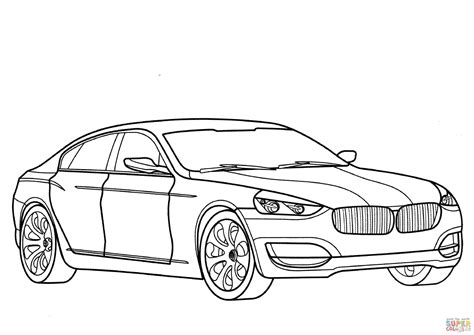 Bmw m6 auto schilderen kleurplaten wagens tekenen voor het. Coloriage - BMW 3 GT Série | Coloriages à imprimer gratuits