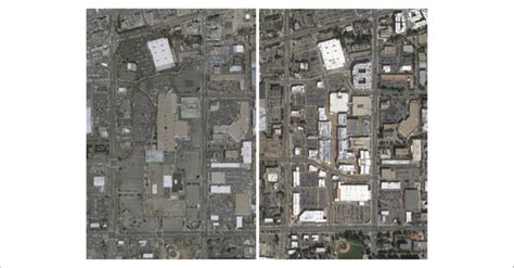 Aerial Photo Of 29th Street Mall Before Left Image 2002 And After