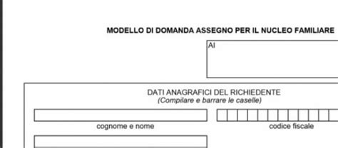 Noipa Come Fare Domanda Per Assegno Al Nucleo Familiare Link Al