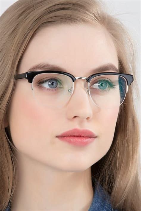 Black Browline Eyeglasses Available In Variety Of Colors To Match Any