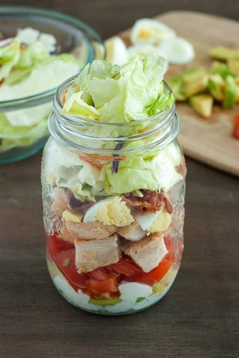 Cobb Mason Jar Salads The Low Carb Diet