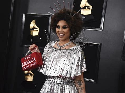 Singer Joy Villa Appears At Grammys Dressed As ‘donald Trumps Border